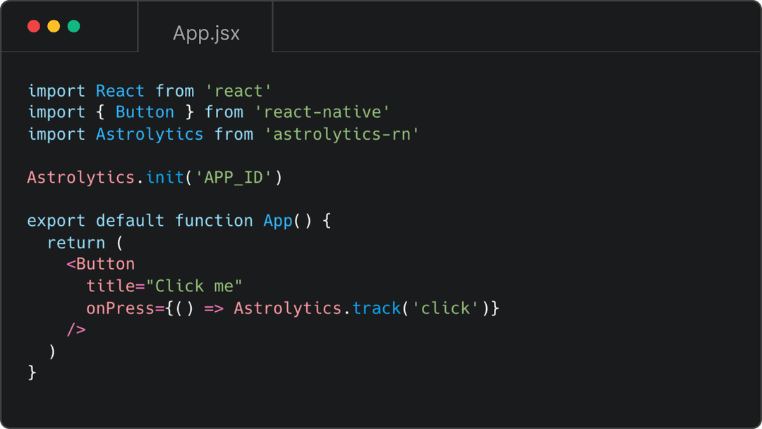 Code integration example